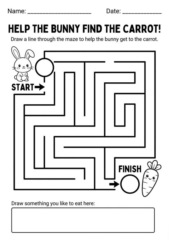 Fun Mazes printable worksheet preview