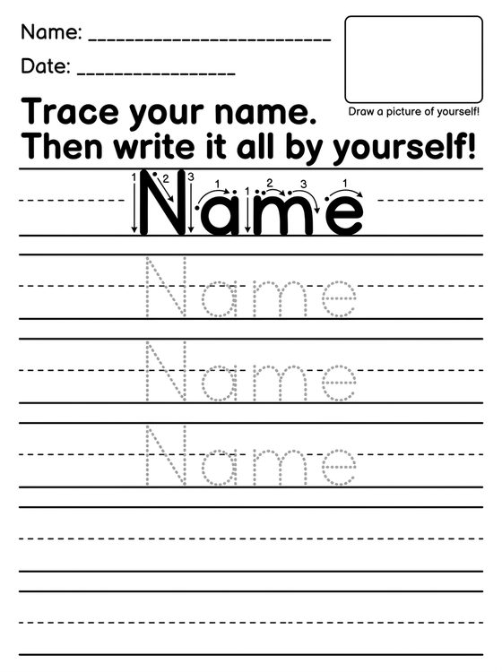 Name Tracing printable worksheet preview